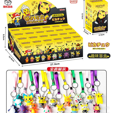 24pcs Pokemon Pikachu Figure Mystery Blind Box Legend Arceus Permanent Manual Decoration Primary Peripheral Toy Pendant Gift