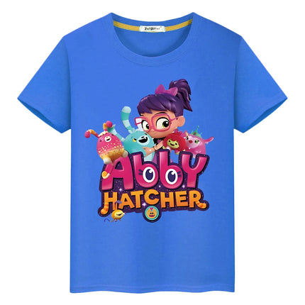 Abby Hatcher Print cartoons T-shirtCute Short boy girl clothes Summer 100%Cotton Tops pride tshirt anime Tees y2k kid Day gift