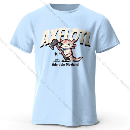 100% Cotton Playful Cartoon Animals Tee - Hand-drawn Adorable Creatures Design with Ultra Soft Fabric for Daily Casual