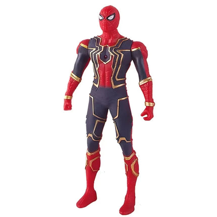 New Marvel Spiderman Hulk Ironman Anime Action Figure Toy Christmas Gift Pvc Movable Joints Luminous Doll Collection Model Toys