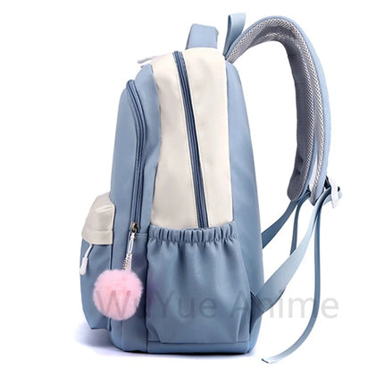 Cute Cartoon Printed Backpack Student Kid Schoolbag Women Large Capacity Waterproof Bookbag Kid Birthday Gift Travel Bag Mochila