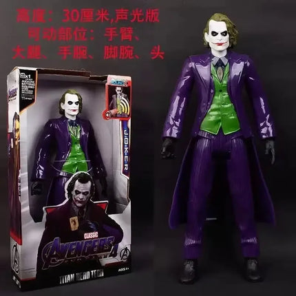 Hot 30cm Marvel Figure Avengers Endgame Captain Justice Sound Led Light Super Hero Dolls Toys Pvc Action Figure Model Kids Toy
