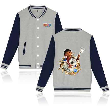 Coco Baseball Jacket Men Women Hip Hop Harajuku Jackets Streetwear Kids Boys Girls Loose College Coats