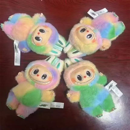 New La bubu V4 generation Macaron Velvet Face Plush Doll Pendant Toy Handmade Gift Decorative Cute Blind Box