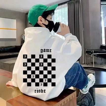 2023 Spring & Autumn Boys Hoodies Sweatshirts Korean Fashion Streetwear Hoodies Casual Children's Clothing Pullover Sweatshirs