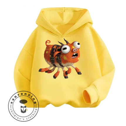 Monsters Inc Cartoon Kids Long Sleeve Hoodies Uniquely Crafted Garments That Bring the Charm of Your Favorite Cartoon to Life