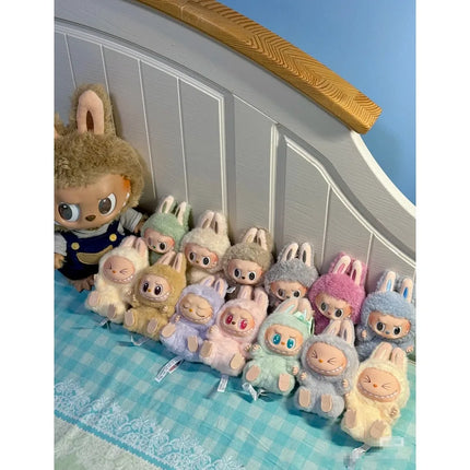 Sitting Party 2.0 Series Macaron Vinyl Face Pendant Doll Room Decor Keychain Collection Model Children Toys Gift