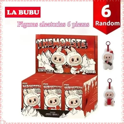 New Labubu Blind Box Have A Seat Series BIG INTO ENERGY Flocking Model Toy  Kawaii Monster 3rd Keychain  Decorations Gift