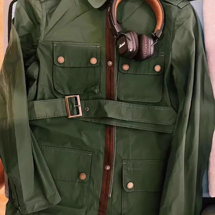 B@r Four-pocket Belted Single Jacket
