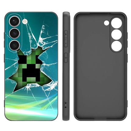 Game M-MineS C-CraftEs Black Silicone Phone Case For Samsung Galaxy S20 S21 S23 S24 FE S22 S25 Plus Ultra TPU Cover