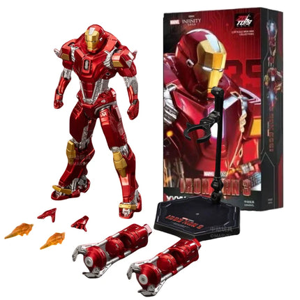 ZD Toys Iron Man MK35 Red Snapper Action Figure Iron Man Mk41 Mk47 Tank MK24 MK22 1/10 Scale Iron Man Collections Gift