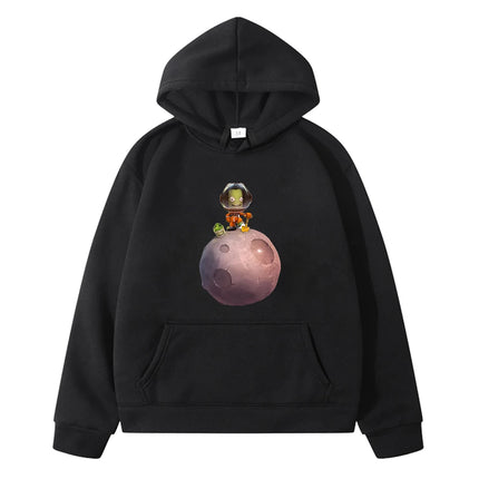 Kerbal Space Program Hoodie Cute Graphic Printing Game Sweatshirts Long Sleeve Children Boys and Girls Hoody Kawaii Casual Tops