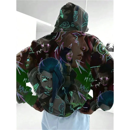 2025 Popular Anime Hoodies 3D Printed Men's and Women's Cartoon Sportswear Sweatshirts Long Sleeved Pullovers