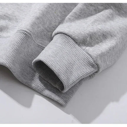 Men's Cartoon Printed Pure Cotton Sweatshirts Oversized Classic Graphic Pullovers for Men Women Tops