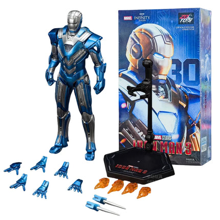 ZD Toys Iron Man MK35 Red Snapper Action Figure Iron Man Mk41 Mk47 Tank MK24 MK22 1/10 Scale Iron Man Collections Gift