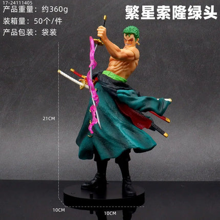 One Piece Handmade Model Anime Figure Character Series Surrounding Decorative Ornaments Roronoa Zoro Toy