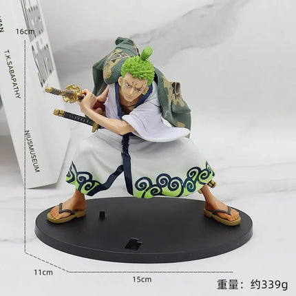 One Piece Handmade Model Anime Figure Character Series Surrounding Decorative Ornaments Roronoa Zoro Toy