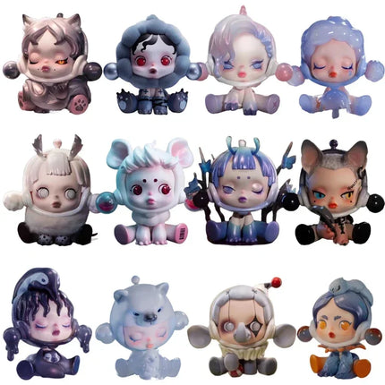 Genuine Spot Skullpanda Dream-Eating Animals Series Blind Box Hand Puppet Toy Model Collection Sp V7 Desktop Ornaments Gift