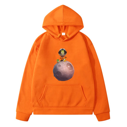 Kerbal Space Program Hoodie Cute Graphic Printing Game Sweatshirts Long Sleeve Children Boys and Girls Hoody Kawaii Casual Tops