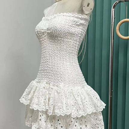 CHICEVER Off Shoulder Strapless Dresses For Women