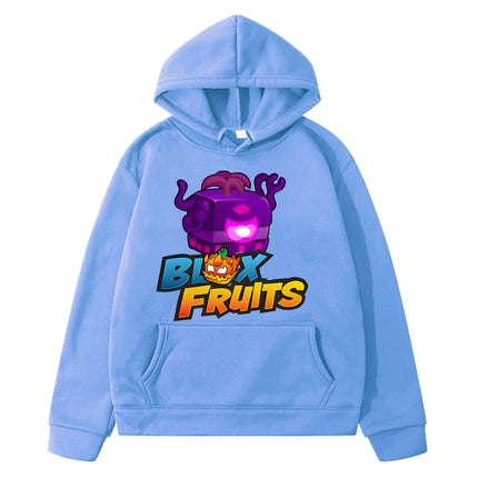 Kawaii Hoodies New Game Blox Fruits Sweatshirt boys pullover Autumn anime hoodie Fleece Jacket y2k sudadera kids clothes girls