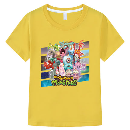 My Singing Monsters Kids Cute t shirt for kids boy 10 years 100%Cotton Short sleeve Tops Boys girls clothes y2k Anime T-shirt