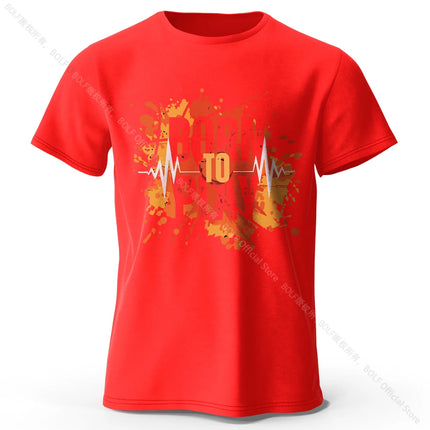 Bron To Play Men's Printed T-Shirt 100% Cotton Oversized Street Graphic Tees for Men Women Summer Tops