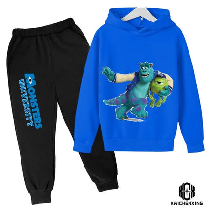 Girls Sweatshirt Pant Suit Coat Casual kids Boys Long Sleeve monsters inc. Clothes Kawaii Hoodies Children Pullover Sportswear