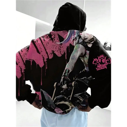 2025 Popular Anime Hoodies 3D Printed Men's and Women's Cartoon Sportswear Sweatshirts Long Sleeved Pullovers