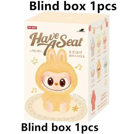 Blind Popmart Labubu Box The Monsters Lisa Seme Heart Macarrr Vinyl Base Series Trendy Toy Decorations Birthday Gifts