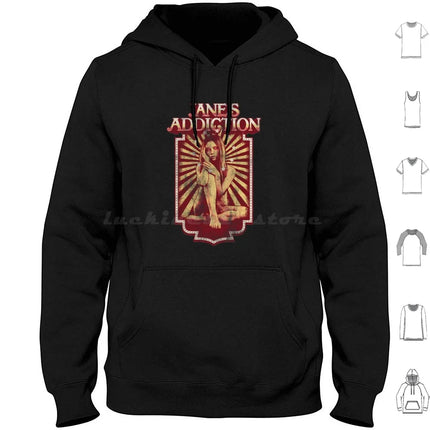 Janes Addiction Hoodie cotton Long Sleeve Crackerman Janes Addiction Janes Addiction Janes Addiction Sale Band Perry