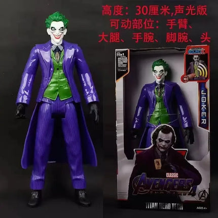 Hot 30cm Marvel Figure Avengers Endgame Captain Justice Sound Led Light Super Hero Dolls Toys Pvc Action Figure Model Kids Toy