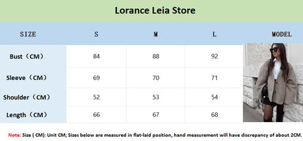 Chic Single Breasted V-neck Oversized Jackets Women's Fashion Solid Long Sleeve Warm Woolen Coats 2024 Lady Casual Streetwear