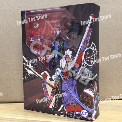 In Stock Ct Toys Spiderman Spider-Punk Spider-Man Across The Spider-Verse Shf Anime Action Figure Figurine Custom Gifts Toys