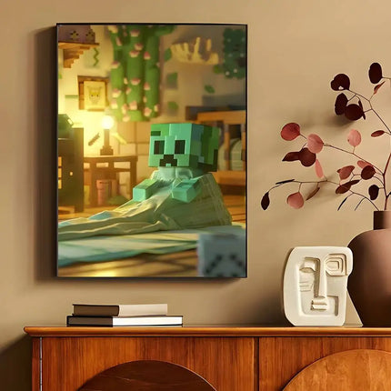 game M-MiNEcrAft  Poster Wall Art Printing Waterproof Home Living Bed Room Bar Aesthetic Decor