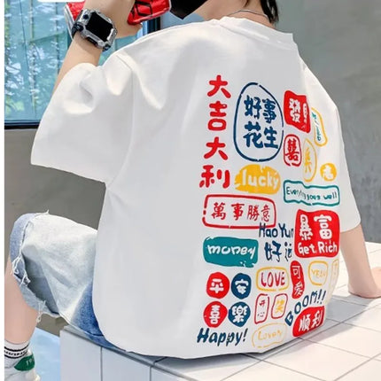 Short Sleeve T-shirts For Boys Clothes Boy Child Children's Tops Kids Tee Shirt Clothing T-shirt Top Teenage Summer