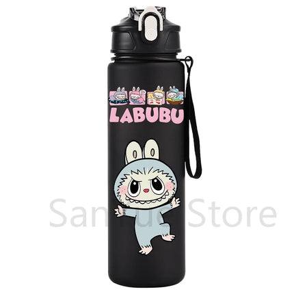 750Ml Cartoon Printed Large Capacity Water Bottle Teenger Student Drinking Portable Cartoon Outdoor Sport Water Cup Kid Gift