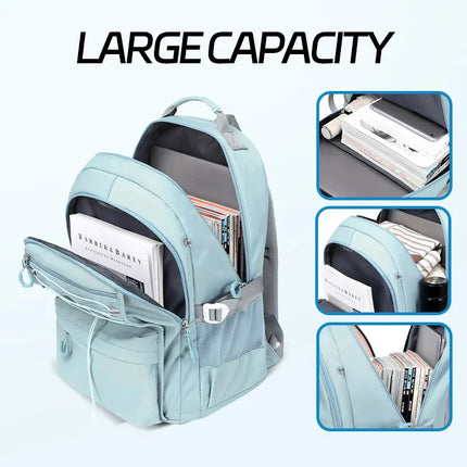 Large Airplane Travel Backpack for Women Waterproof Fashion 15.6 Inch Laptop Backpacks for Girls Children Schoolbags Male New