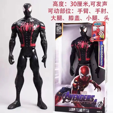 Hot 30cm Marvel Figure Avengers Endgame Captain Justice Sound Led Light Super Hero Dolls Toys Pvc Action Figure Model Kids Toy