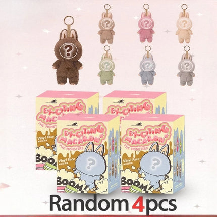 Kwaii Figure For Bubu V3 The Monster Blind Box Big Into Energey And Macaron Vinyl Face Base Serie Monster Keychain Surprise Gift