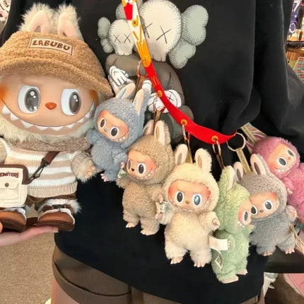 High Quality Cute For Labubu Monsters The Blind Box Toys Cardiac Macarone Kawai Guess Bag Figure Model Kids Gift Replica Goods