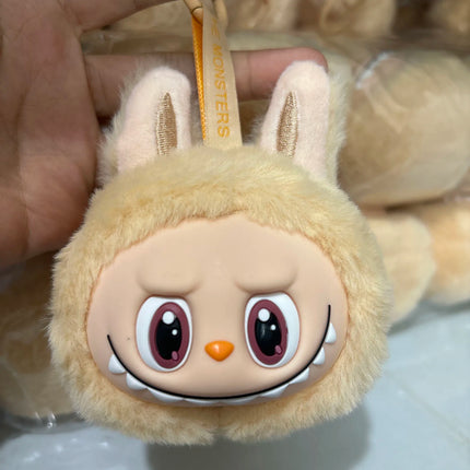 Cute Labubu Second-Generation Small Head Model Plush Keychain Bag Pendant Kawaii Doll Soft Plush Decoration Pendant Toy Gifts