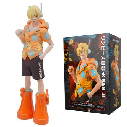 17cm One Piece Luffy Anime Figures Monkey D. Luffy Egg Head Island Action Figures PVC Anime Collection Model Doll Toy Kid Gift