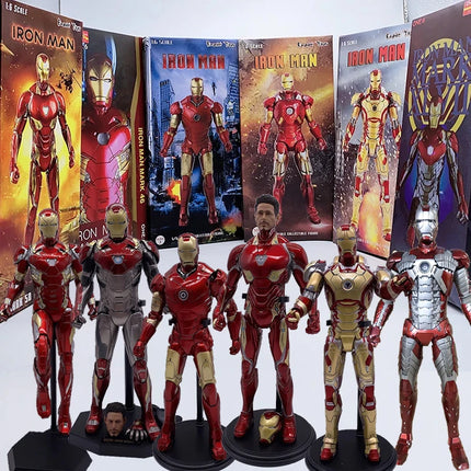Iron Man Series Joint Movable Crazy Toys MK50 MK3 MK5 MK7 MK42 MK45 MK46 MK47 Movie Action Figure Avengers Collection Present