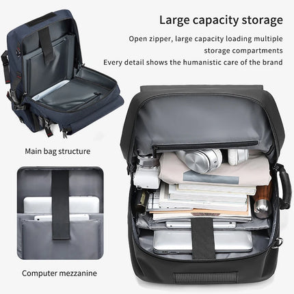 Waterproof Travel Backpack Men 60L Outdoors Mountaineering Bag Laptop Backpacks Business Backpack with Separate Shoe Bag Mochila