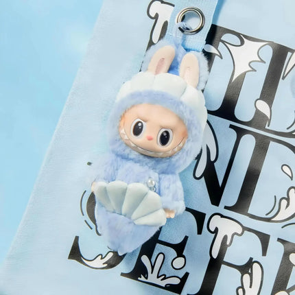 Labubu Merlion Polyvinyl Plush Pendant Singapore Limited Mermaid Doll Replica Keychain Toy Birthday Gift for Boys and Girls