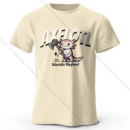 100% Cotton Playful Cartoon Animals Tee - Hand-drawn Adorable Creatures Design with Ultra Soft Fabric for Daily Casual