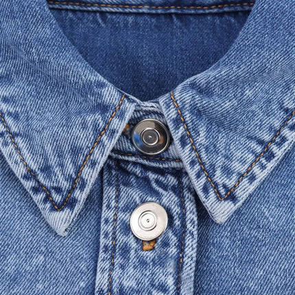 Spring Women's Suit Short Denim Shirt Jacket High Waist Department With Wide Leg Pants 2025 Casual Jacket Jeans 2-piece Set