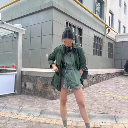 B@r Four-pocket Belted Single Jacket
