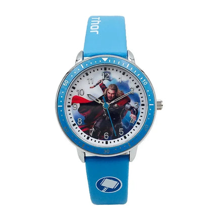 Disney Spider man Children Watches Captain Leather Quartz Kids WristWatch The Men Clock Gifts Toys